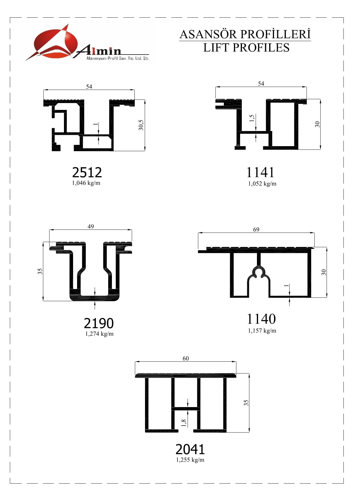 Asansör Profili