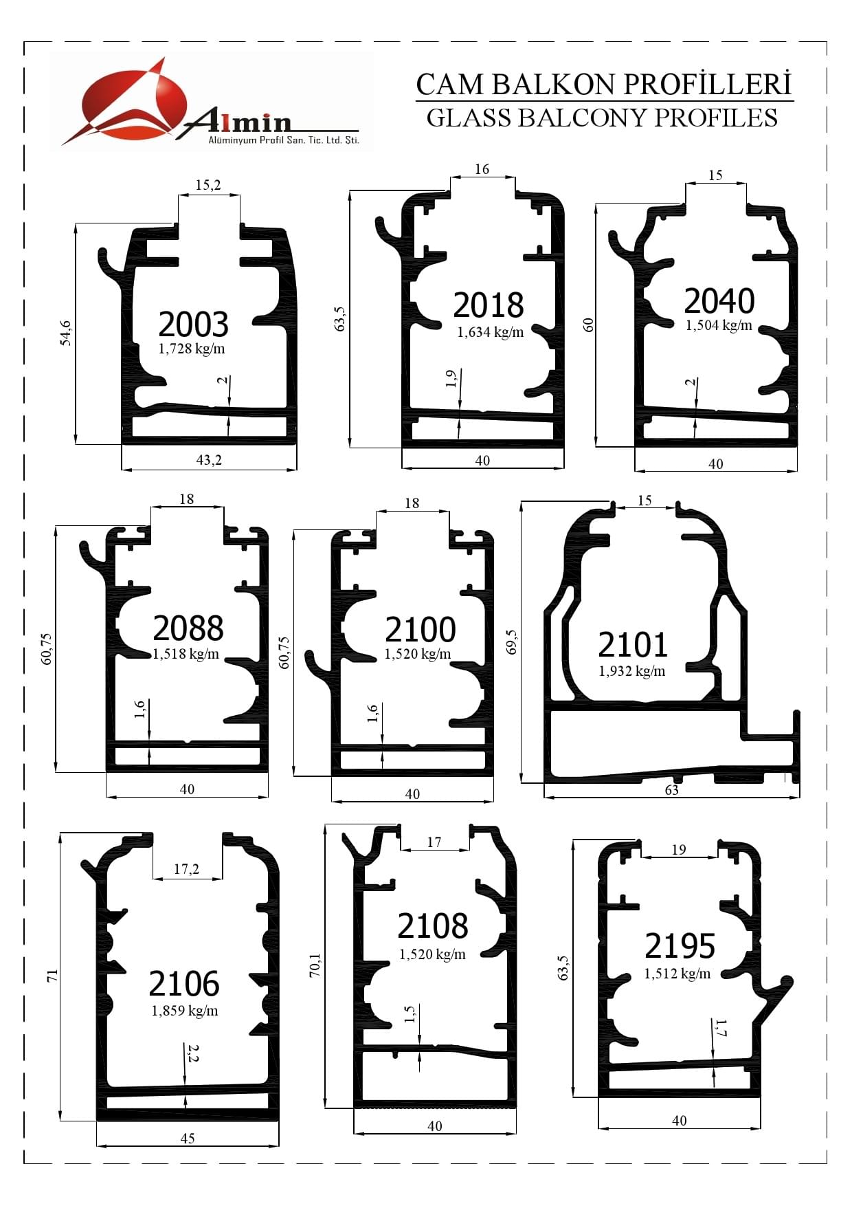 Cam Balkon Profili