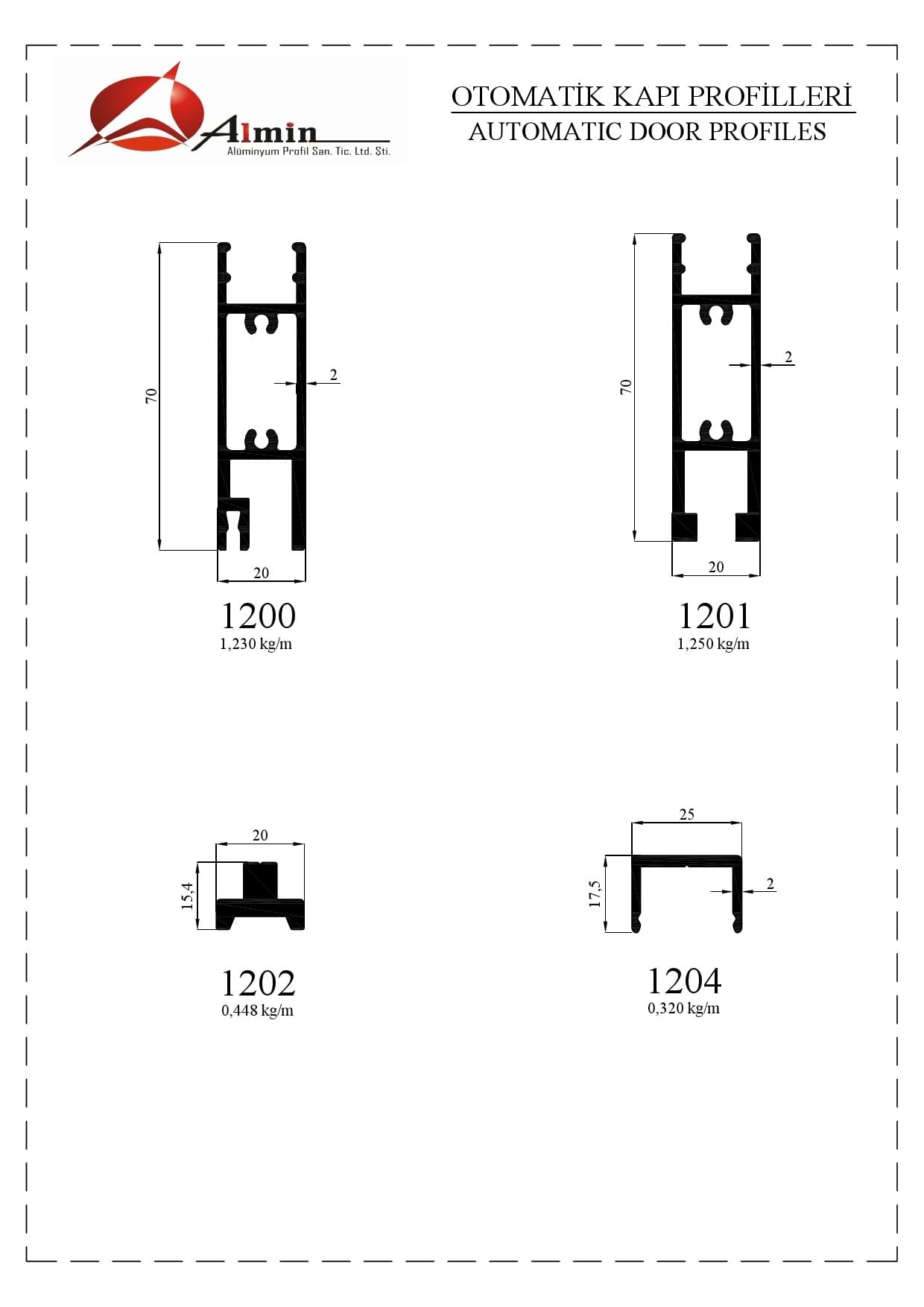 Otomatik Kapı Profili