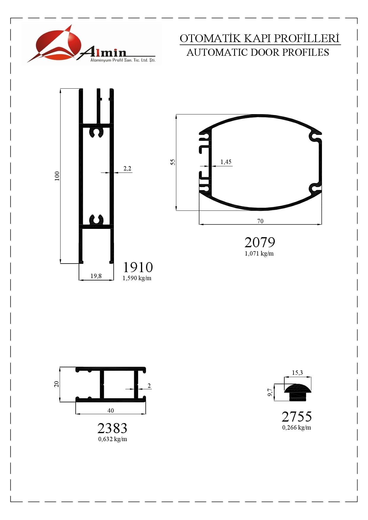 Otomatik Kapı Profili
